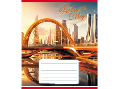 Зошит учнівський "Міста майбутнього" 024-550177K-3 в клітинку 24 аркуші
