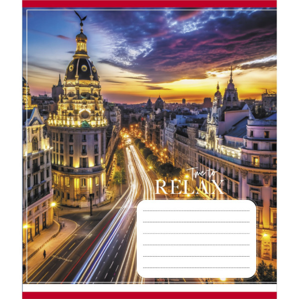 Зошит загальний "Міста в вогнях" 096-630107K-2 в клітинку 96 аркушів (959063) Зошит загальний "Міста в вогнях" 096-630107K-2 в клітинку 96 аркушів (959063)