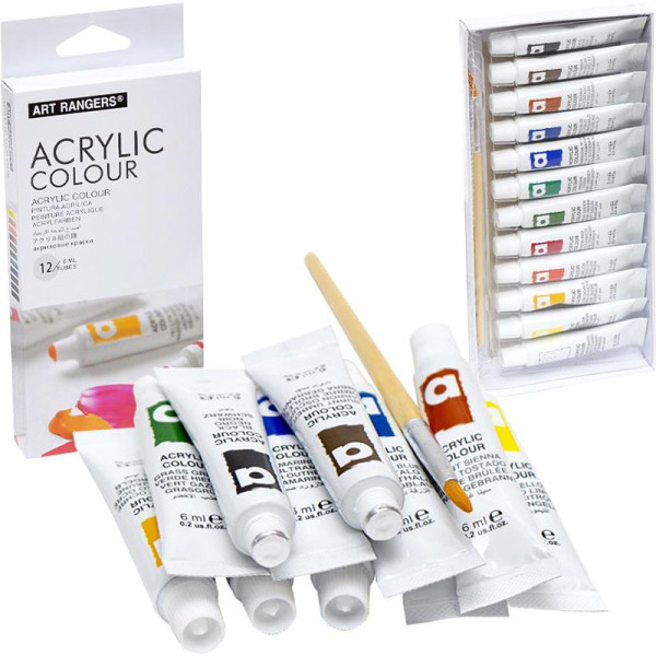 Набір акрилових фарб "Art Rangers Acrylic" PA31.12006.A 6 мл 12 кольорів Набір акрилових фарб "Art Rangers Acrylic" PA31.12006.A 6 мл 12 кольорів