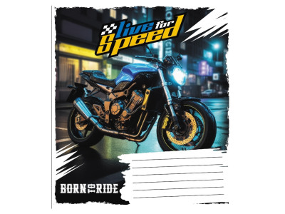 Зошит учнівський "Життя на швидкості" 024-550283K-2 в клітинку 24 аркуші