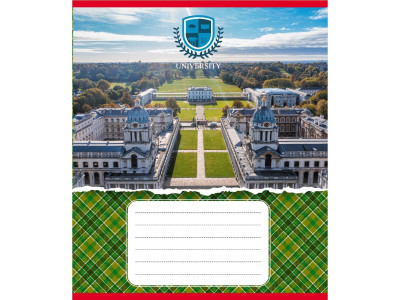 Зошит загальний "Університети" 048-590258K-4 в клітинку 48 аркушів