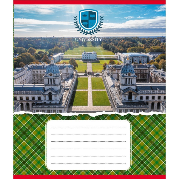 Зошит загальний "Університети" 048-590258K-4 в клітинку 48 аркушів