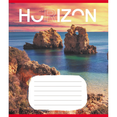 Зошит загальний "Горизонт" 096-640014L-3 в лінію 96 аркушів
