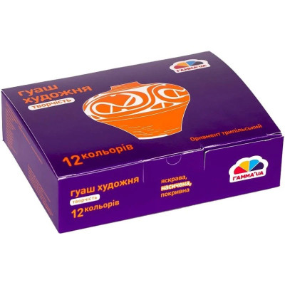 Дитячі гуашеві фарби "Творчість" 400205 12 кольорів