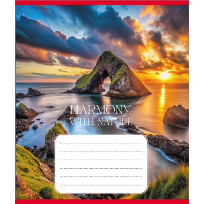 Зошит загальний "Гармонія з природою" 060-610277K-2 в клітинку 60 аркушів