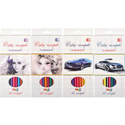 Дитячі олівці для малювання CR555-12 12 кольорів