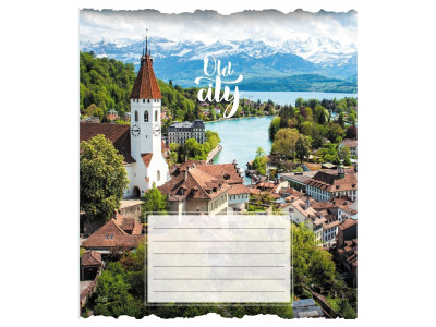 Зошит загальний "Старе місто" 096-630039K-3 в клітинку 96 аркушів