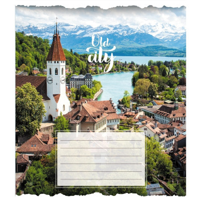 Зошит загальний "Старе місто" 096-630039K-3 в клітинку 96 аркушів