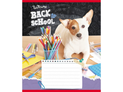 Зошит учнівський "Собака студент" 018-540178L-3 в лінію 18 аркушів