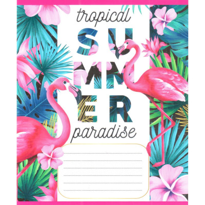 Зошит учнівський "Рожевий фламінго" 012-500059K-3 в клітинку 12 аркушів (959050) Зошит учнівський "Рожевий фламінго" 012-500059K-3 в клітинку 12 аркушів (959050)