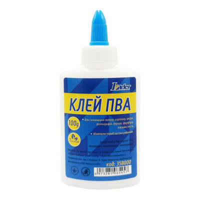 Клей канцелярський ПВА 358000 ковпачок-дозатор 100 грам