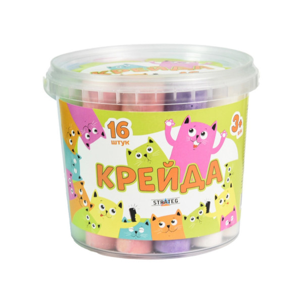 Крейда для малювання на асфальті 50139ST 16 штук різнокольорова