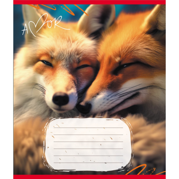 Зошит учнівський "Тварини" 012-500394K-3 в клітинку 12 аркушів (959050)