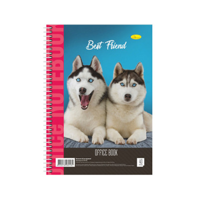 Блокнот для записів Б-Л4-40-5 40 аркушів клітина пружина збоку