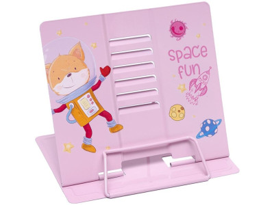 Підставка для книг "Space Fun" LTS-8207(Pink) металева