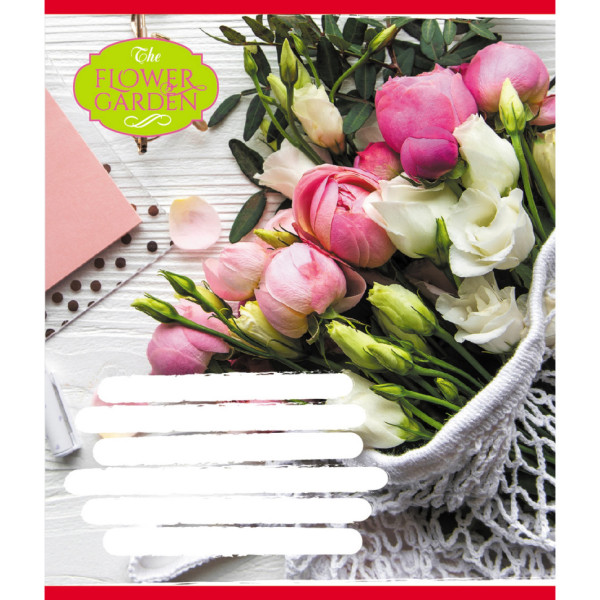Зошит для школярів "The Flower Garden" 024-590552K-2 у клітинку 24 аркуші Зошит для школярів "The Flower Garden" 024-590552K-2 у клітинку 24 аркуші