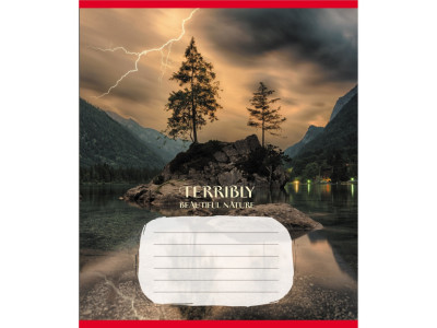 Зошит учнівський "Неймовірно красива природа" 024-560107L-3 в лінію 24 аркуші