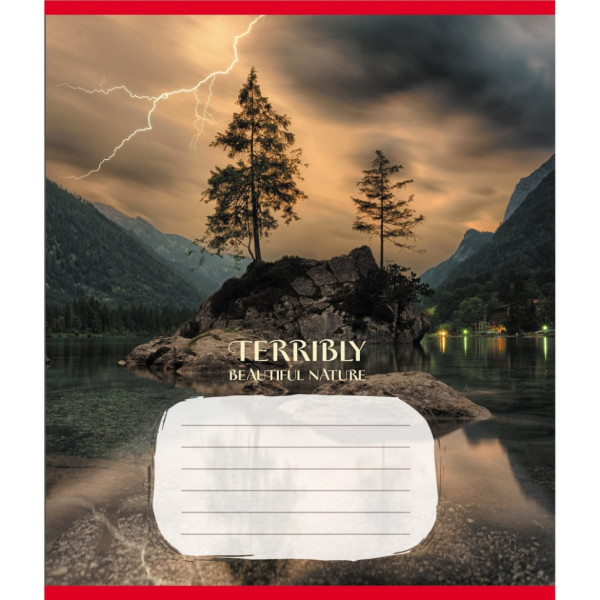 Зошит учнівський "Неймовірно красива природа" 024-560107L-3 в лінію 24 аркуші