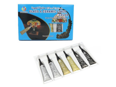 Набір фарб для скла та кераміки DSCN0672 12 мл 6 шт