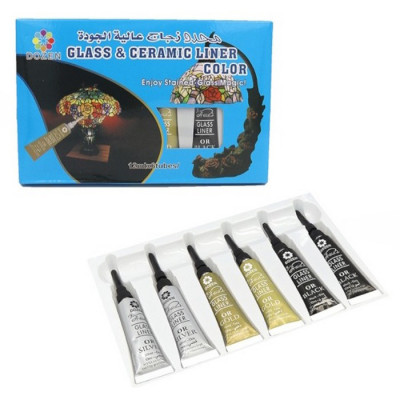 Набір фарб для скла та кераміки DSCN0672 12 мл 6 шт