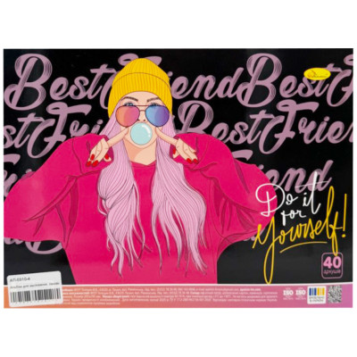 Альбом для малювання АП-0310-4 40 аркушів пружина збоку