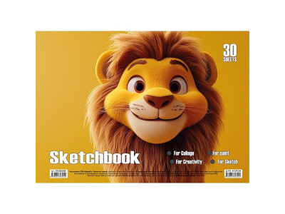 Альбом для малювання Лев KT13022503 пружина 30 аркушів