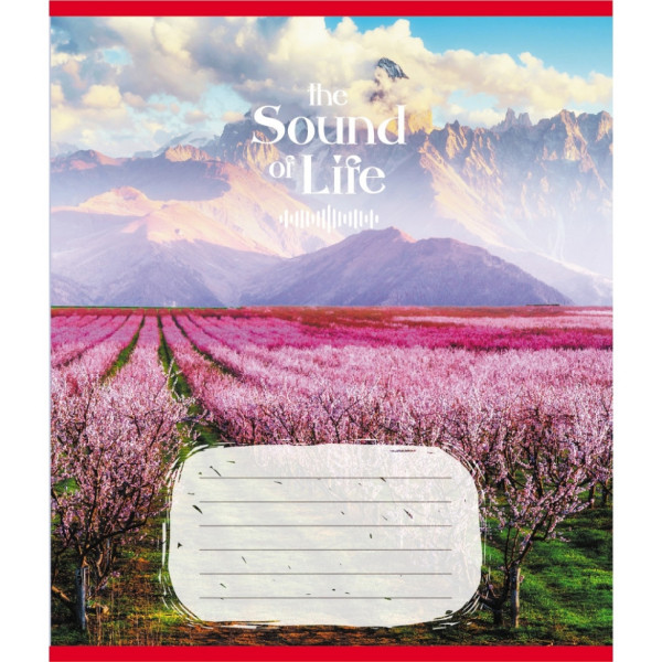 Зошит учнівський "Музика життя" 036-580266L-3 в лінію 36 аркушів