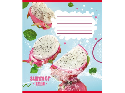 Зошит учнівський "Фрукти у воді" 024-550016K-2 в клітинку 24 аркуші