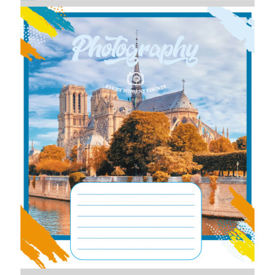 Зошит загальний "Фотографія" 096-959044K-3 в клітинку 96 аркушів