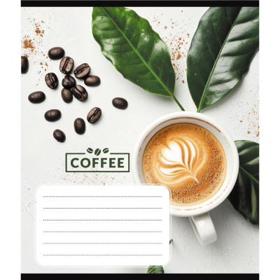 Зошит загальний "Кавові зерна" 048-590111K-3 в клітинку 48 аркушів