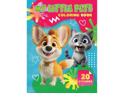 Дитяча розмальовка My Little Pets А06012504 20 наліпок А4