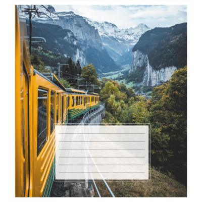 Зошит учнівський "Поїзд" 018-540246L-3 в лінію 18 аркушів