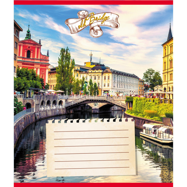 Зошит для школярів "Старі мости" 024-590563L-2 у лінію 24 аркуші