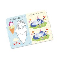 Дитяча розвиваюча розмальовка "Єдинороги" РМ-74-04 50 стікерів