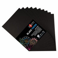 Двосторонній кольоровий папір "Black Paper" 741151 10 сторінок чорний Двосторонній кольоровий папір "Black Paper" 741151 10 сторінок чорний