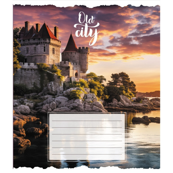 Зошит загальний "Старе місто" 096-630039K-4 в клітинку 96 аркушів