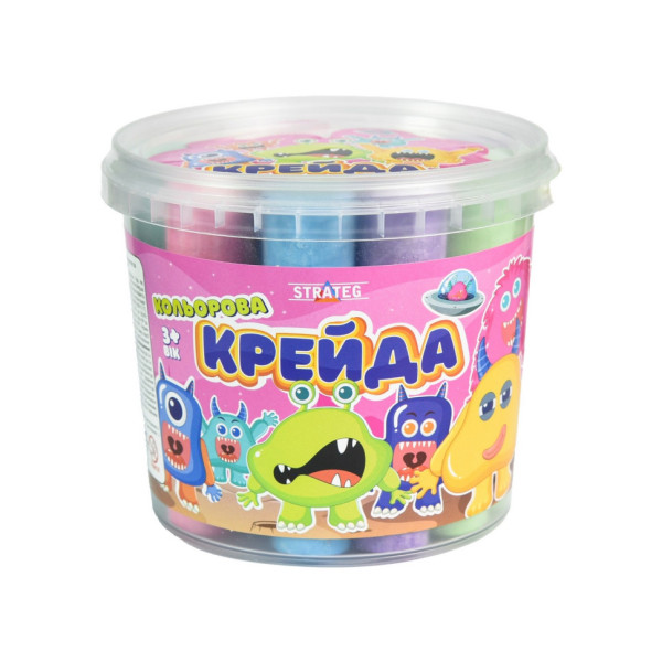 Крейда для малювання на асфальті 50138ST 16 штук різнокольорова