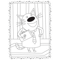 Розмальовка для дітей Три кота "Гра в лікаря" 1163011 кольоровий штрих
