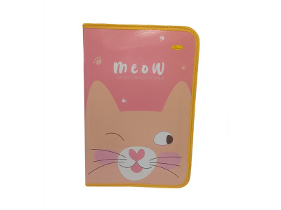 Папка для ручної праці на блискавці А4 "Cat Meow" АП-1002-1 Папка для ручної праці на блискавці А4 "Cat Meow" АП-1002-1