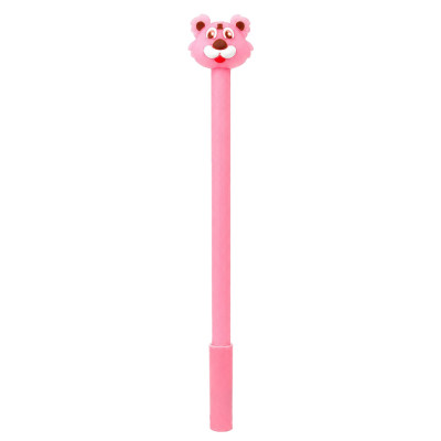 Ручка дитяча з іграшкою "Тигр" C0117-V(Pink) гелева синя