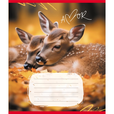 Зошит учнівський "Тварини" 012-500394K-4 в клітинку 12 аркушів (959050)