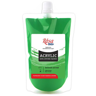 Фарба акрилова Зелена світла 323200414 (код 414) 200 мл