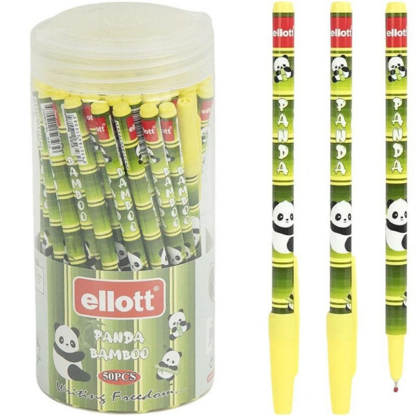 Ручка кулькова "Luva panda" ET818T синя