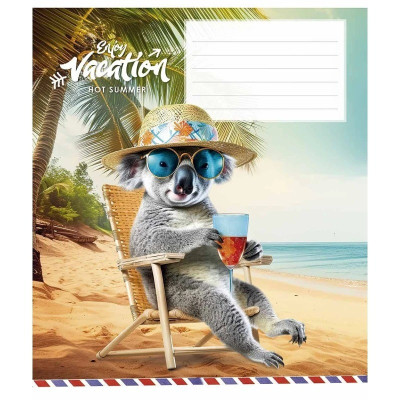 Зошит учнівський "Cool vacation" 018-3318L-3 в лінію 18 аркушів