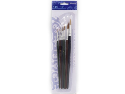 Набір художніх пензликів "J.Otten" 252a_b в наборі 6 штук