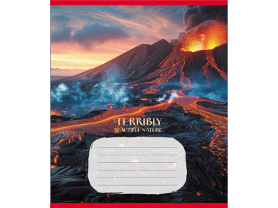 Зошит учнівський "Неймовірно красива природа" 024-560107L-4 в лінію 24 аркуші Зошит учнівський "Неймовірно красива природа" 024-560107L-4 в лінію 24 аркуші