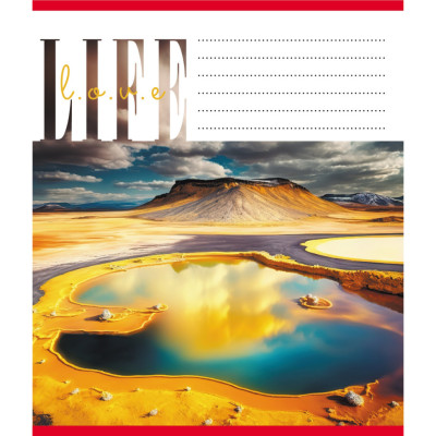 Зошит загальний "Люблю життя" 060-959062L-4 в лінію 60 аркушів