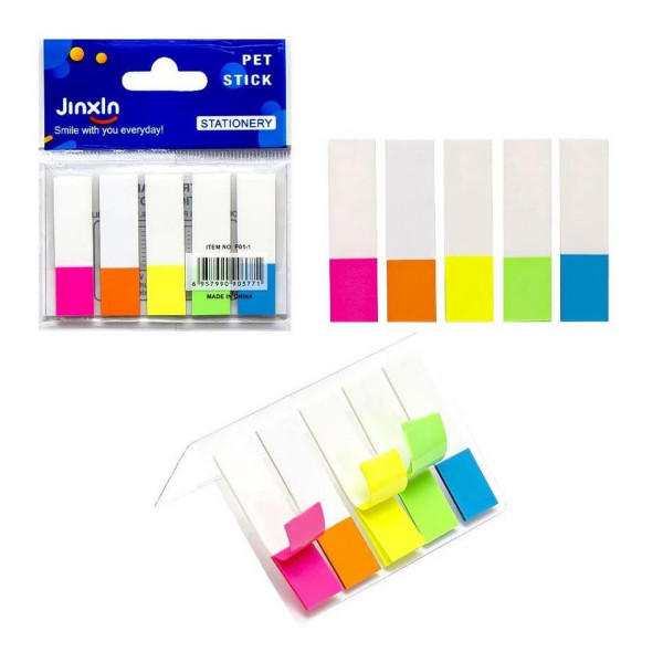 Закладка неонова "Stick Notes" COLOR-IT Р11-1 5 кольорів