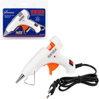 Клейовий пістолет з вимикачем та індикатором JQ2036White-20W(White) 7 мм 20W