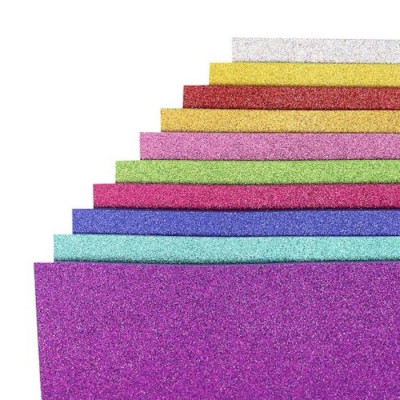 Набір кольорового фоамірану з глітером 17HA4-MIX 17-01 мм 10 аркушів